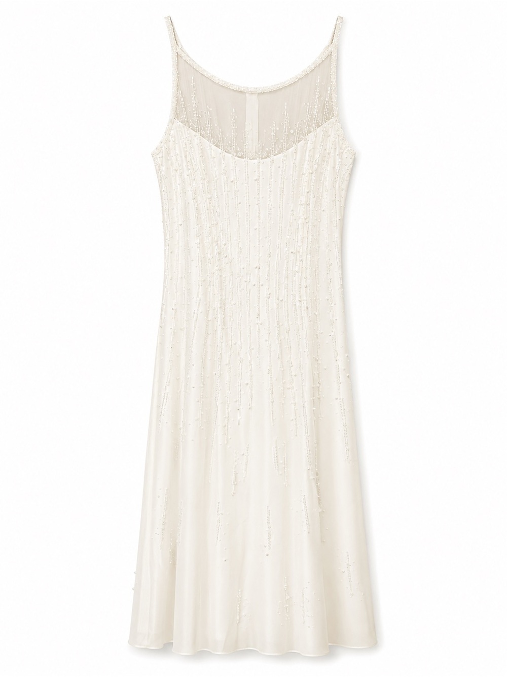 EUC//Pronovias Ivory Beaded silk wedding gown